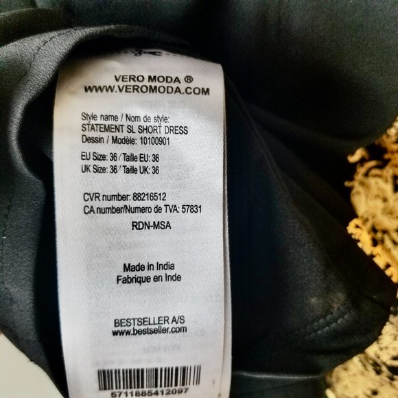 Host Pick Vero Moda Women's Statement Dress Gold - Picture 5 of 10